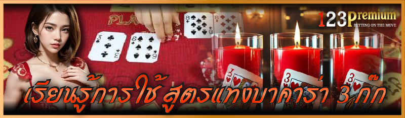 เรียนรู้การใช้ สูตรแทงบาคาร่า 3 ก๊ก