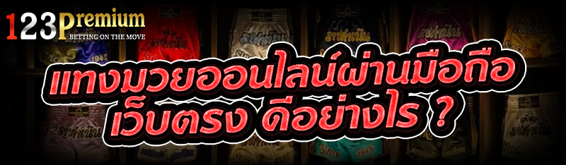 แทงมวยออนไลน์ผ่านมือถือ เว็บตรง ดีอย่างไร ?